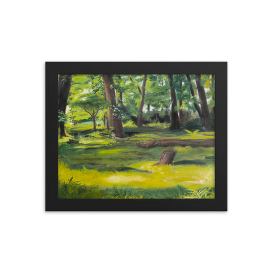 Summer's Forest 8x10in Framed Print