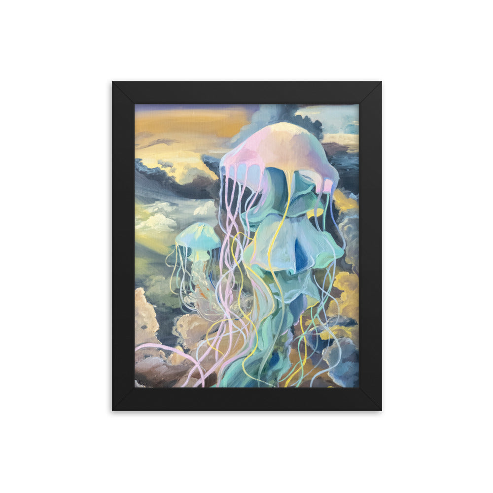 Jellyfish Daydreams 8x10in Framed Print