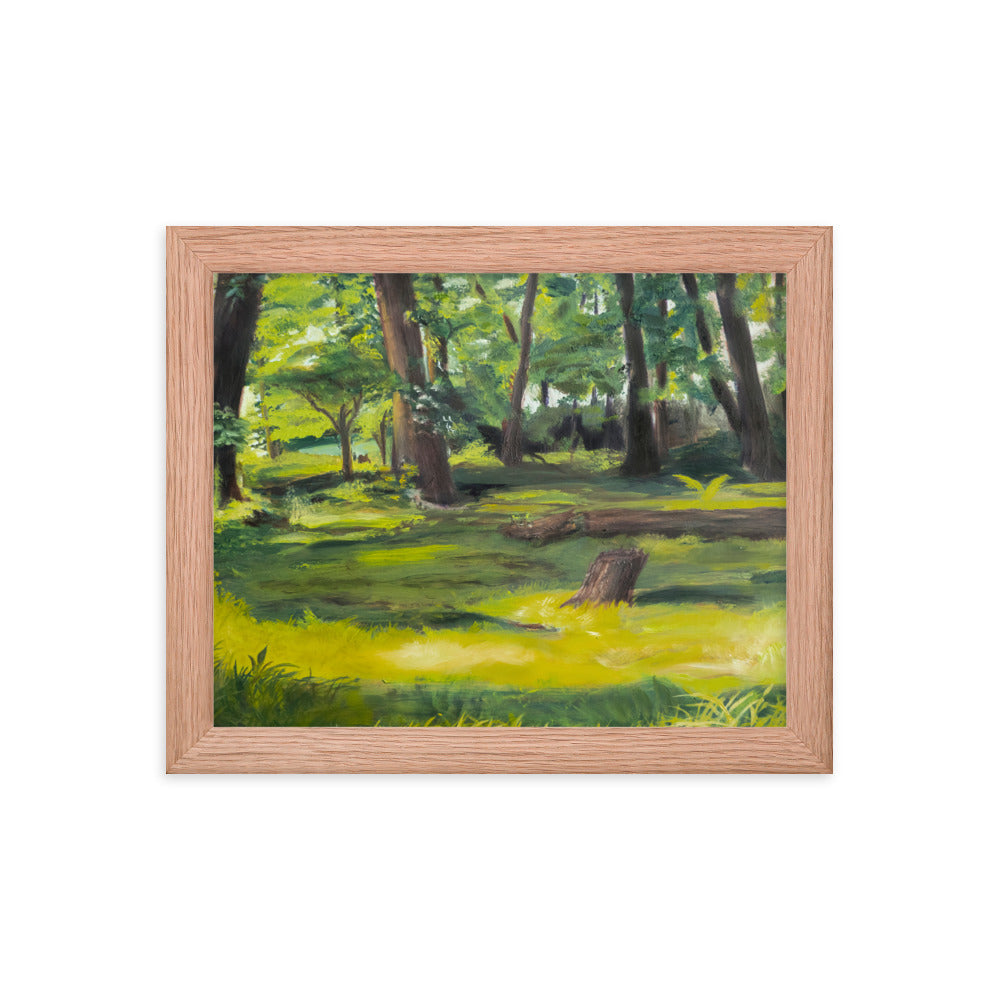 Summer's Forest 8x10in Framed Print