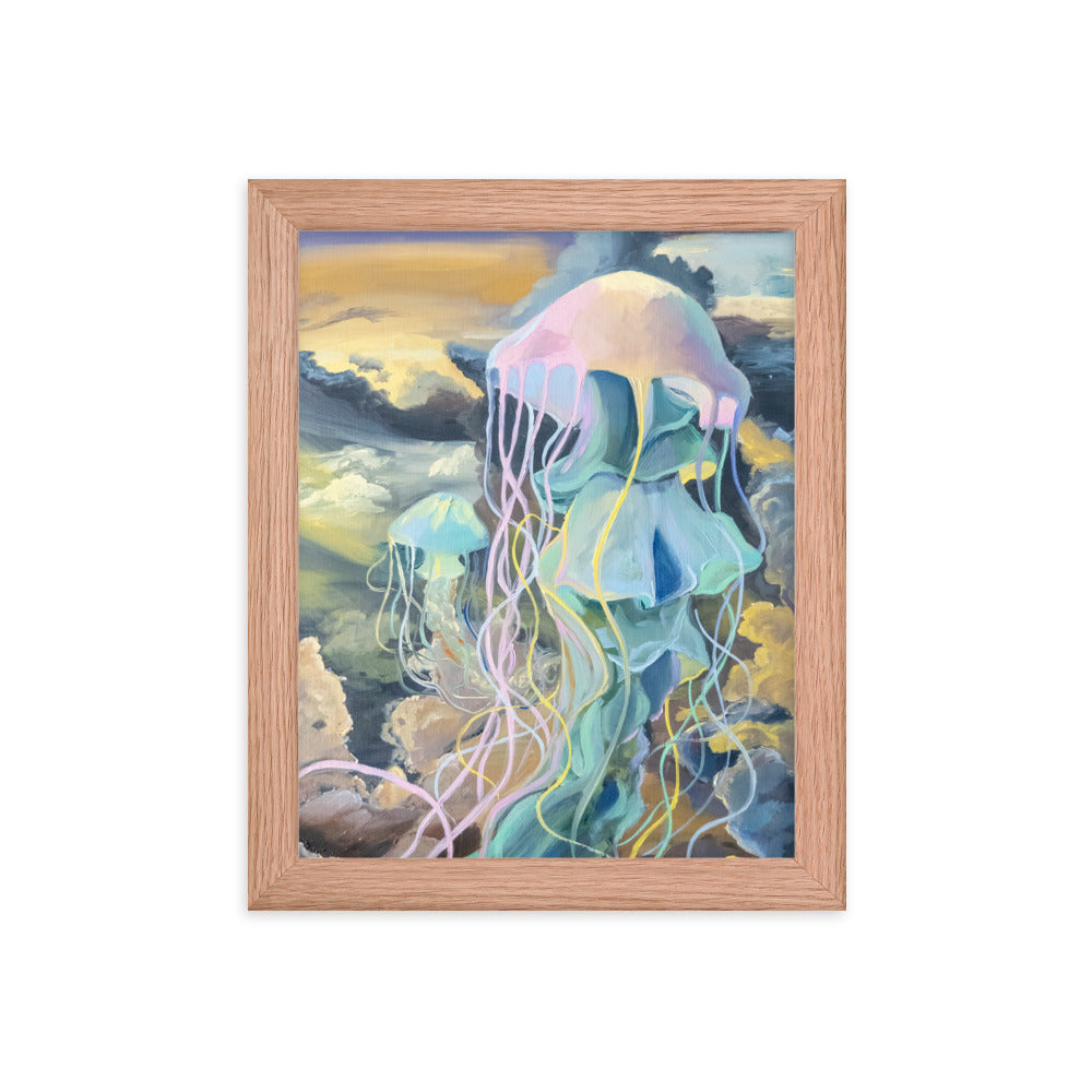 Jellyfish Daydreams 8x10in Framed Print