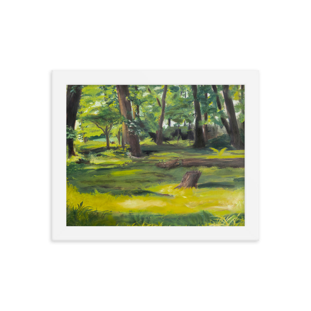 Summer's Forest 8x10in Framed Print