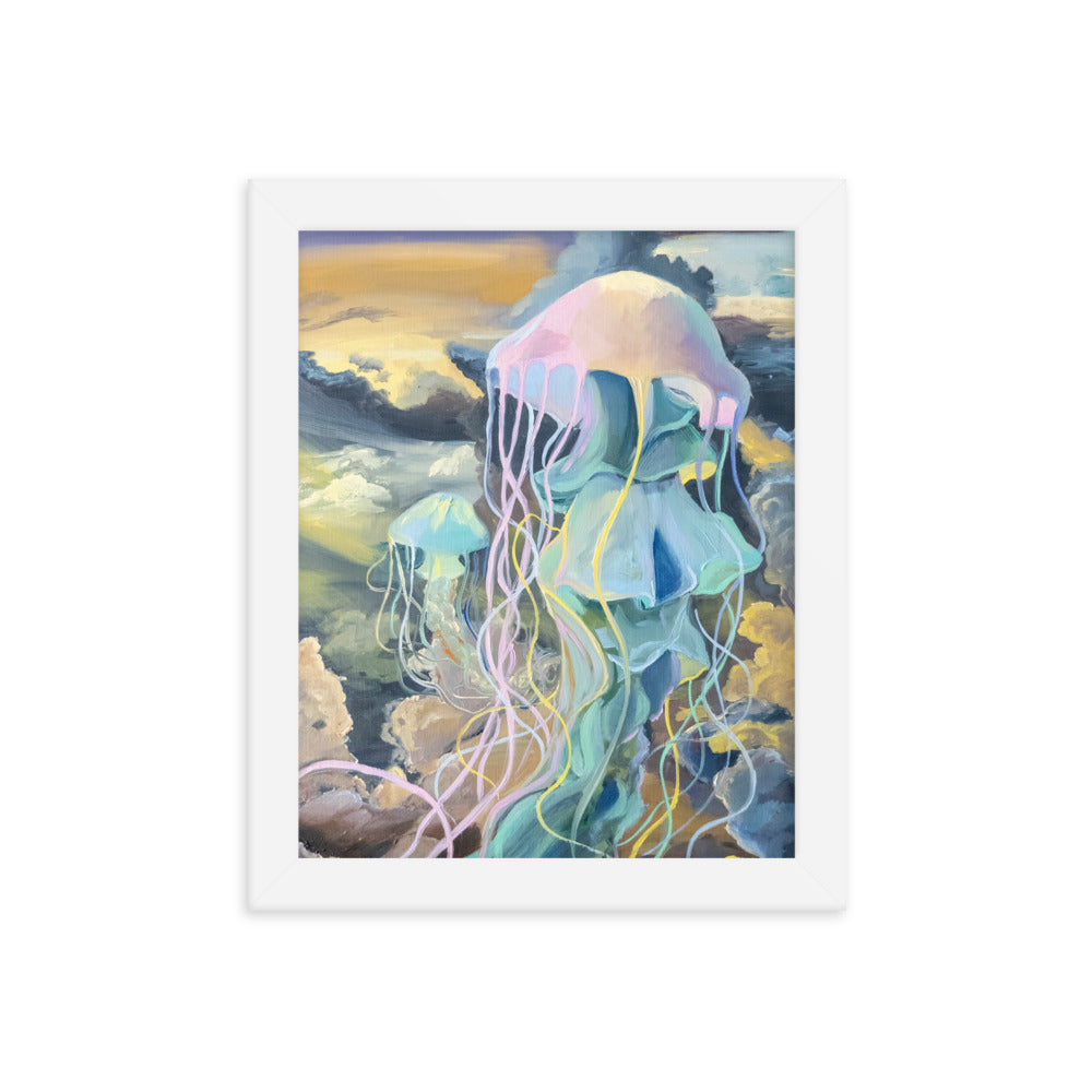 Jellyfish Daydreams 8x10in Framed Print